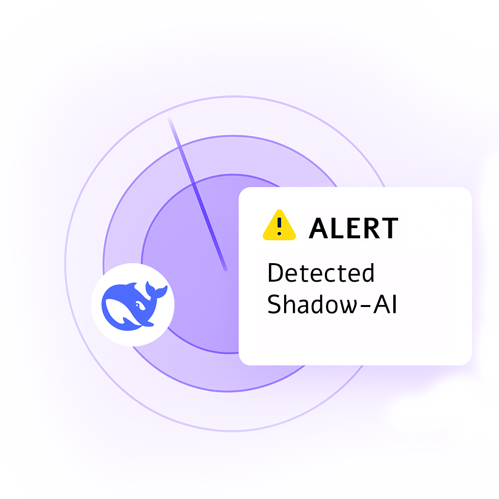 Radar detecting Shadow AI usage.
